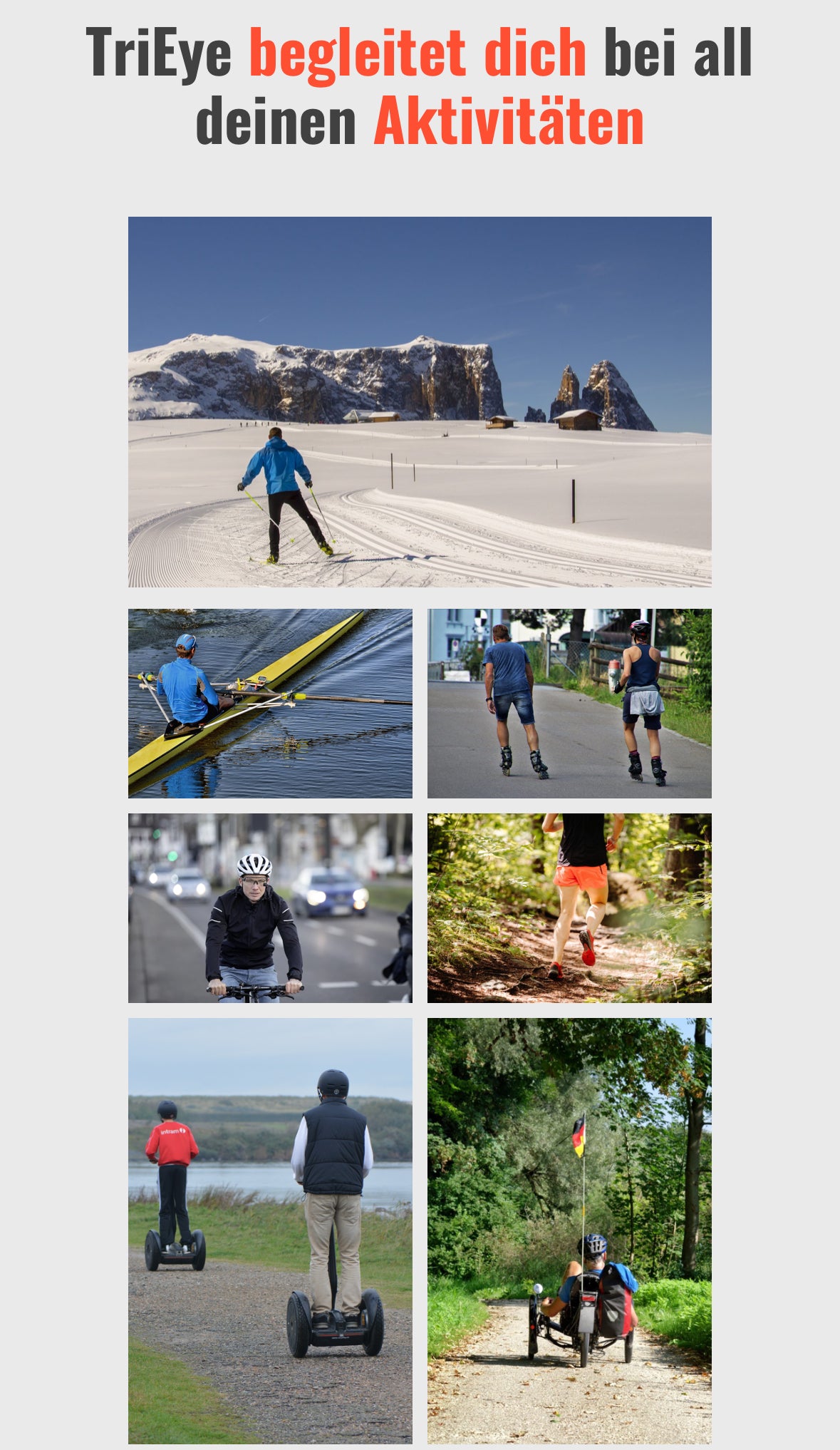 TriEye Sport-Sonnenbrille HD mit integriertem Rückspiegel (Limited Edition)